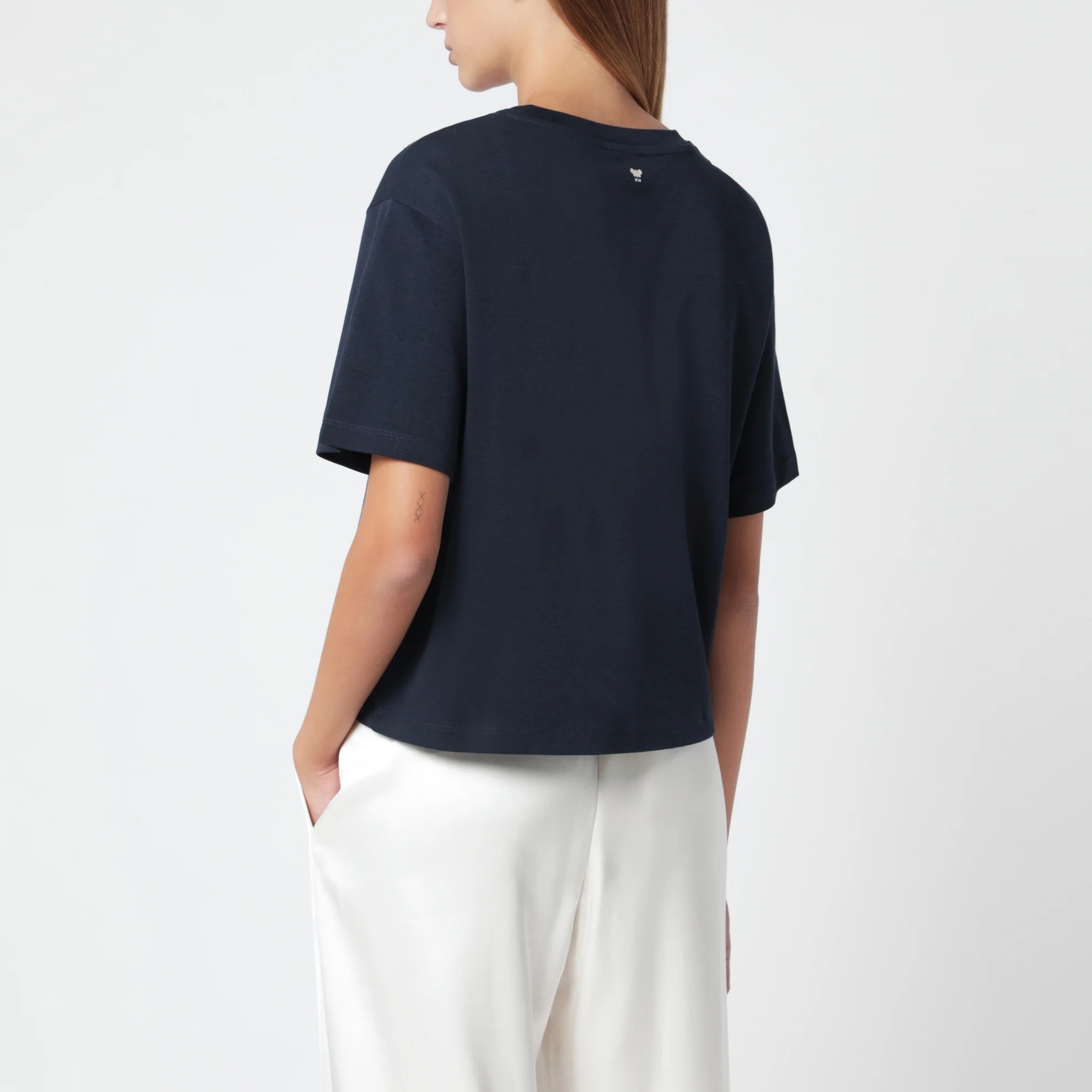 1FF0918-126 [MAX MARA WEEKEND] 花卉刺繡棉質 T 恤 黑色花卉刺繡 #WKDSALACO (EU)