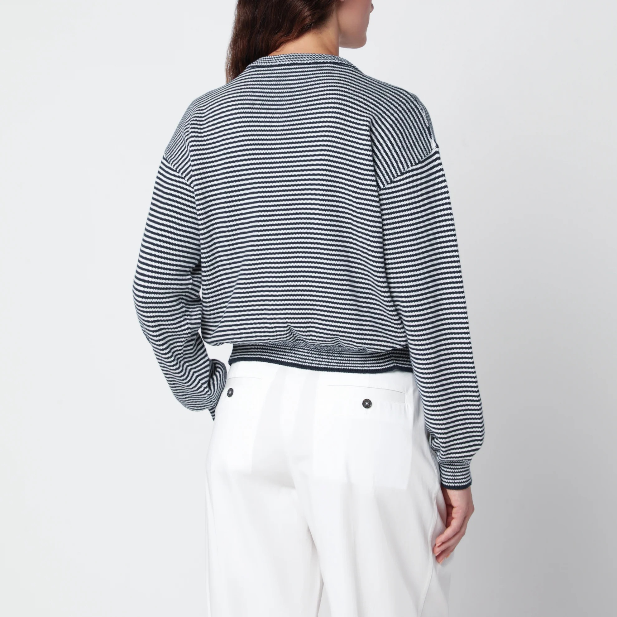1FF0918-130 [MAX MARA WEEKEND] 嵌花細節棉質開襟外套 藍色 #WKDTEIERACO (EU)