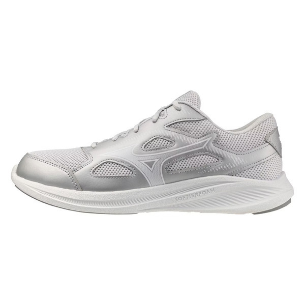 Mizuno 美津濃 Maximizer 27 K1GA250055 男女 慢跑鞋 寬楦 支撐 緩震 銀白 淺灰