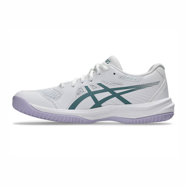 Asics 亞瑟士 Upcourt 6 1072A107-106 男女 排球鞋 羽球鞋 室內運動 白 綠紫