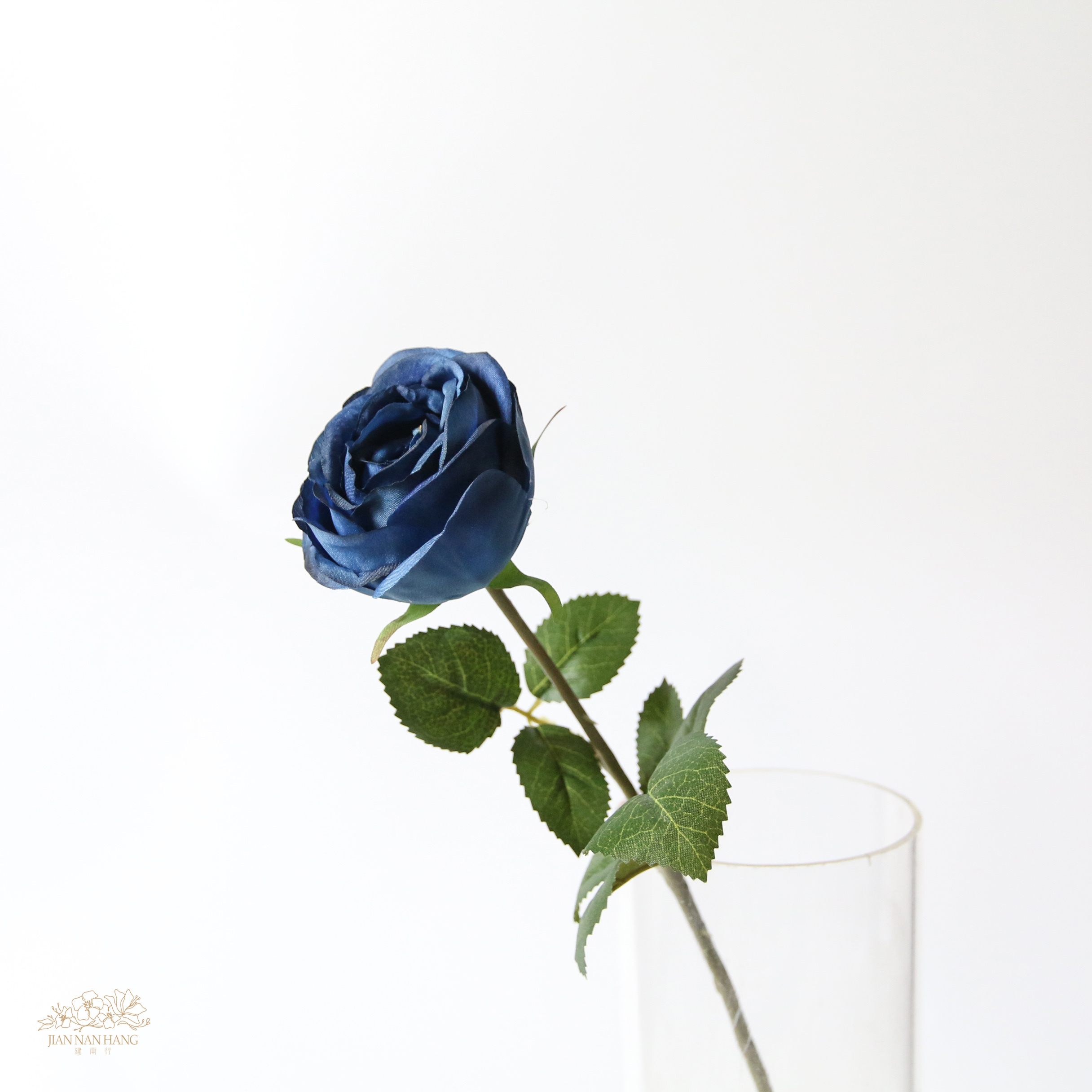 人造花單瓣花園玫瑰 深藍