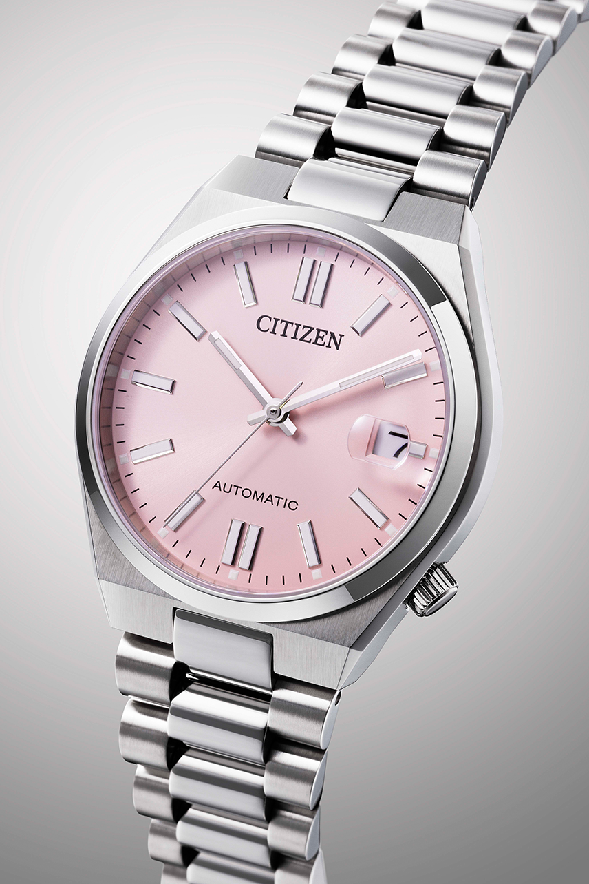 CITIZEN Tsuyosa 37mm 粉紅色 自動機械錶 NJ0200-50A