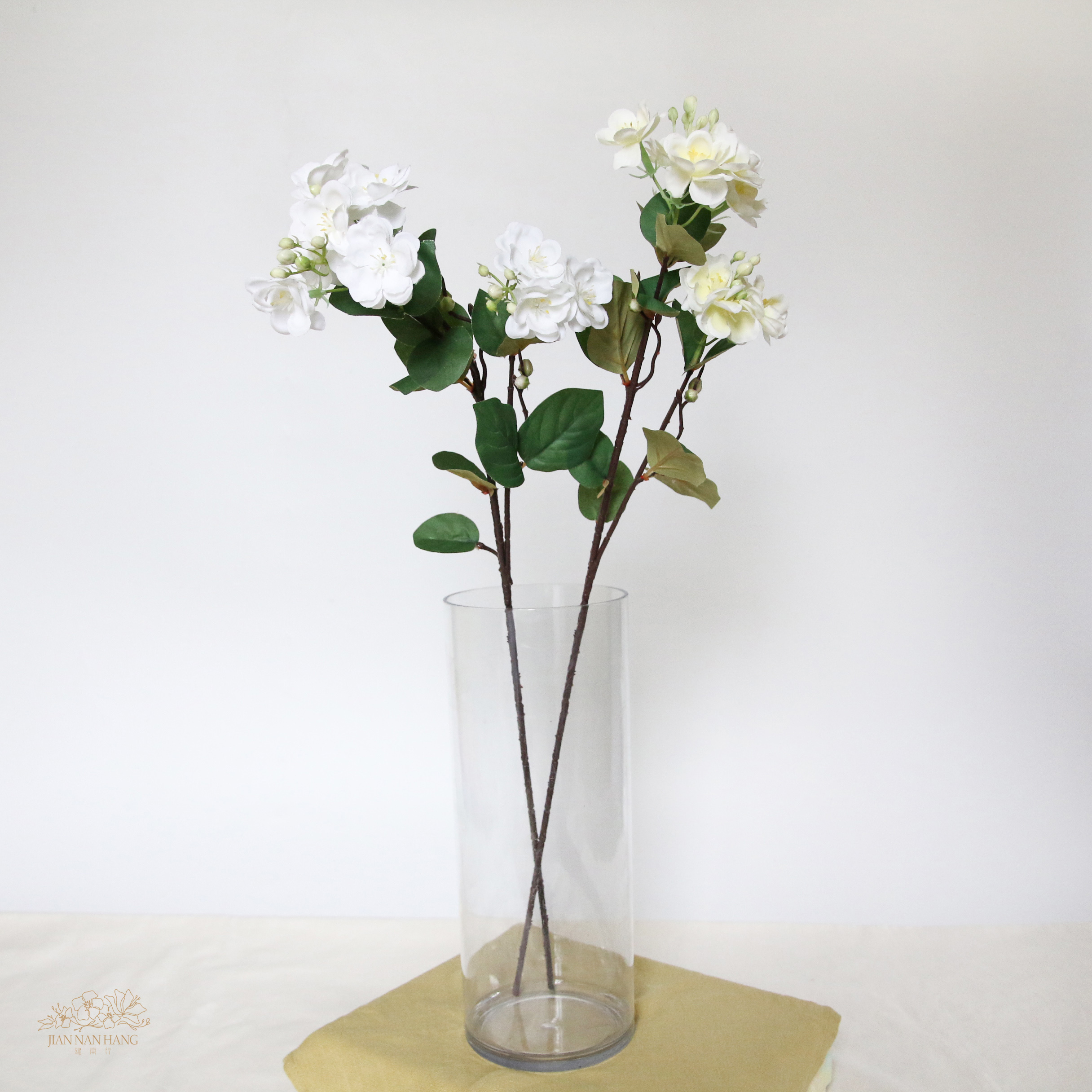 人造花 單支茉莉花 3叉 2色