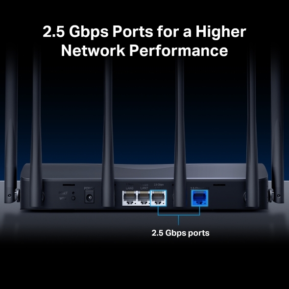 Mercusys MR37BE, BE6500 雙頻 Wi-Fi 7 路由器