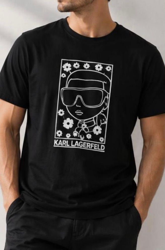 Karl Lagerfeld 男裝老佛爺 Tee (黑) KL41