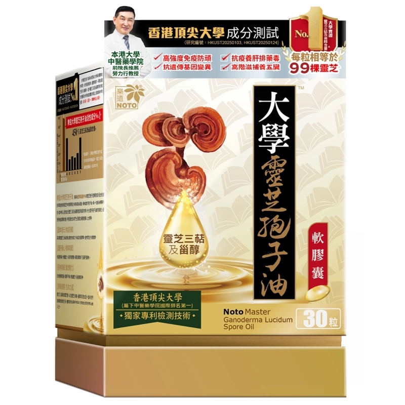 Noto樂道大學靈芝孢子油 30粒