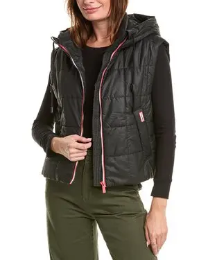 【預購】HUNTER N091754 Lindsey Square 菱格絎縫背心外套 (黑色)