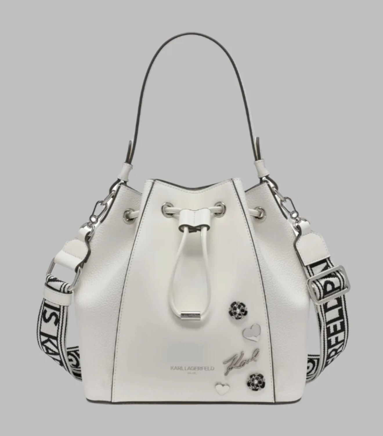 Karl Lagerfeld 水桶袋 (白) KL53