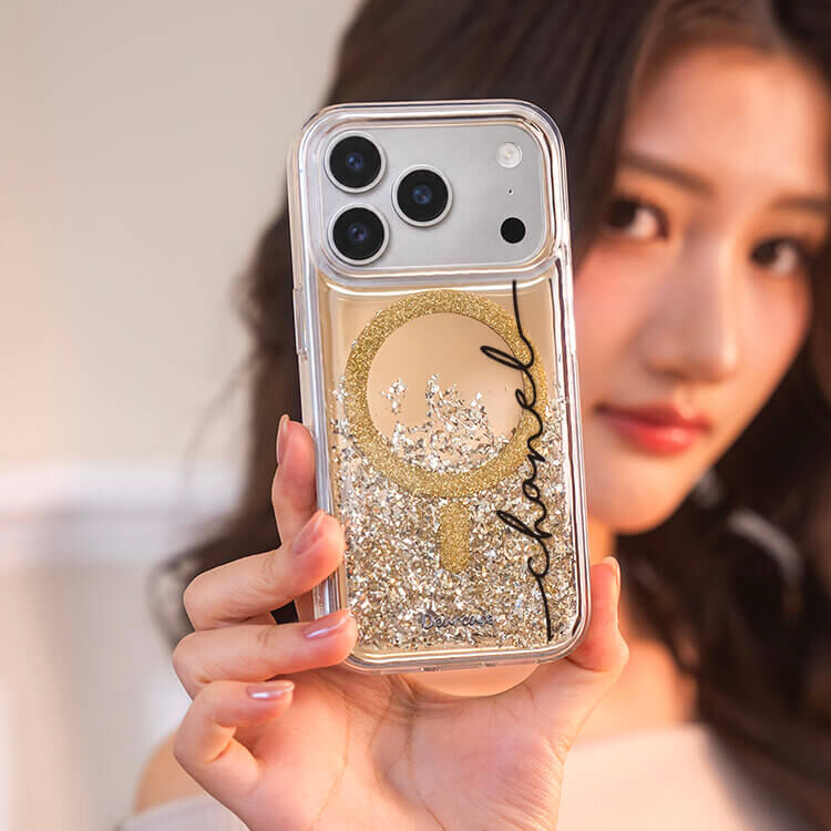 珍藏小香 (MagSafe磁吸) 閃耀金鏡面殼 - (訂製名字) iPhone客製化手機殼