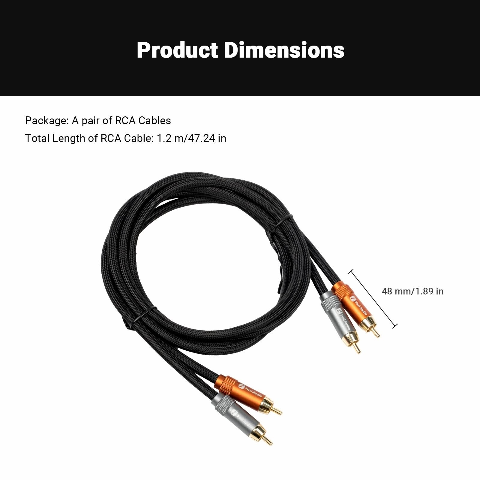 Fosi Audio RCA Cable