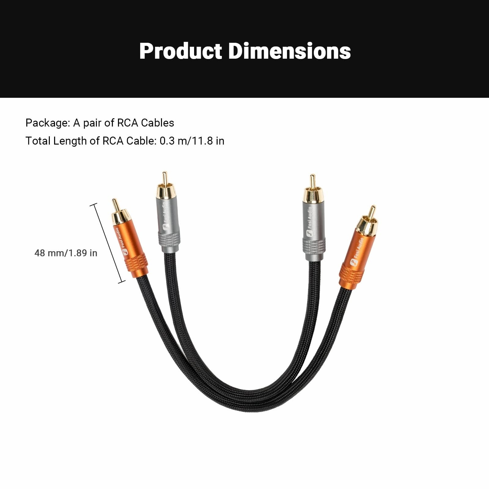Fosi Audio RCA Cable