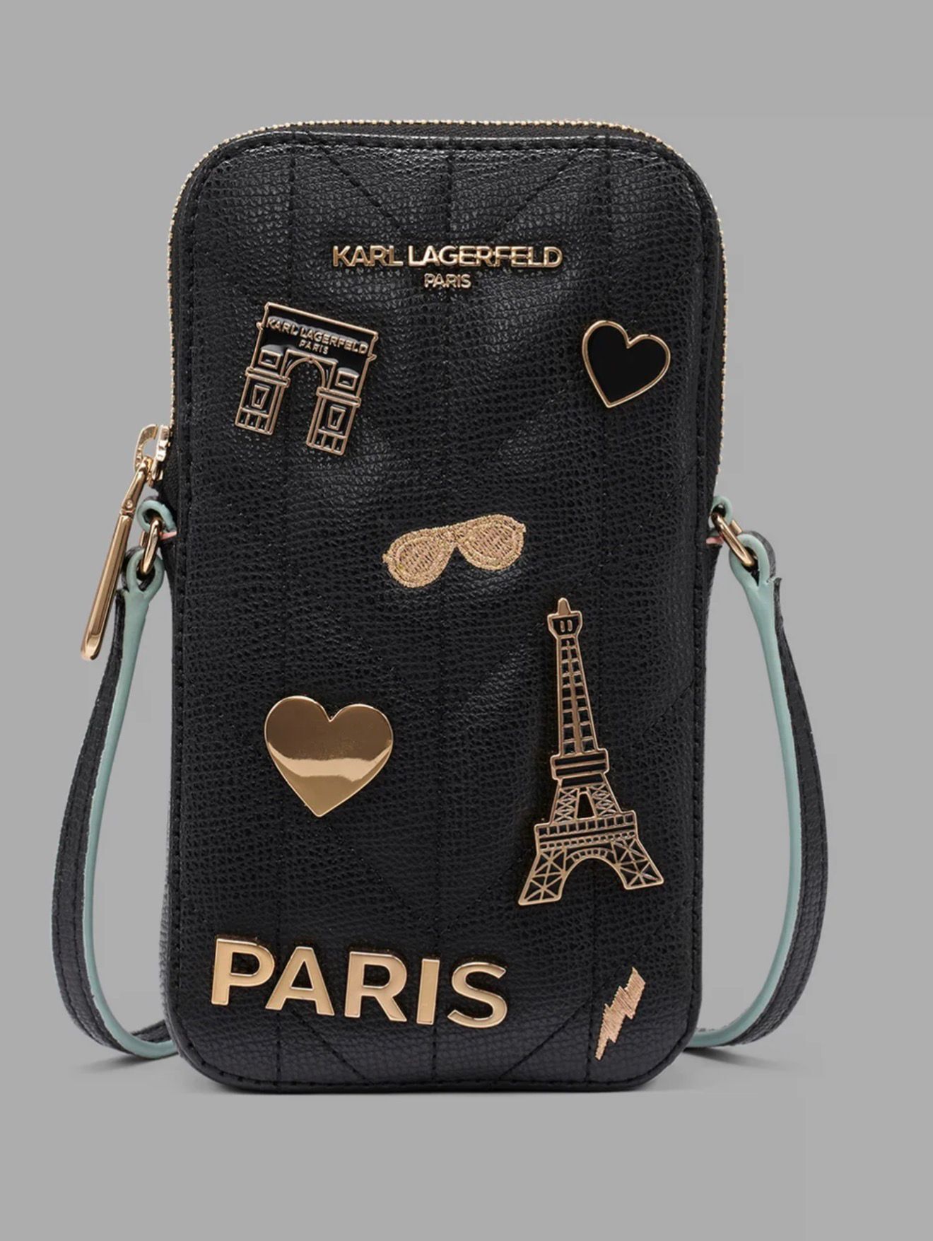 Karl Lagerfeld 鐵塔PARIS電話袋 (黑) KL59