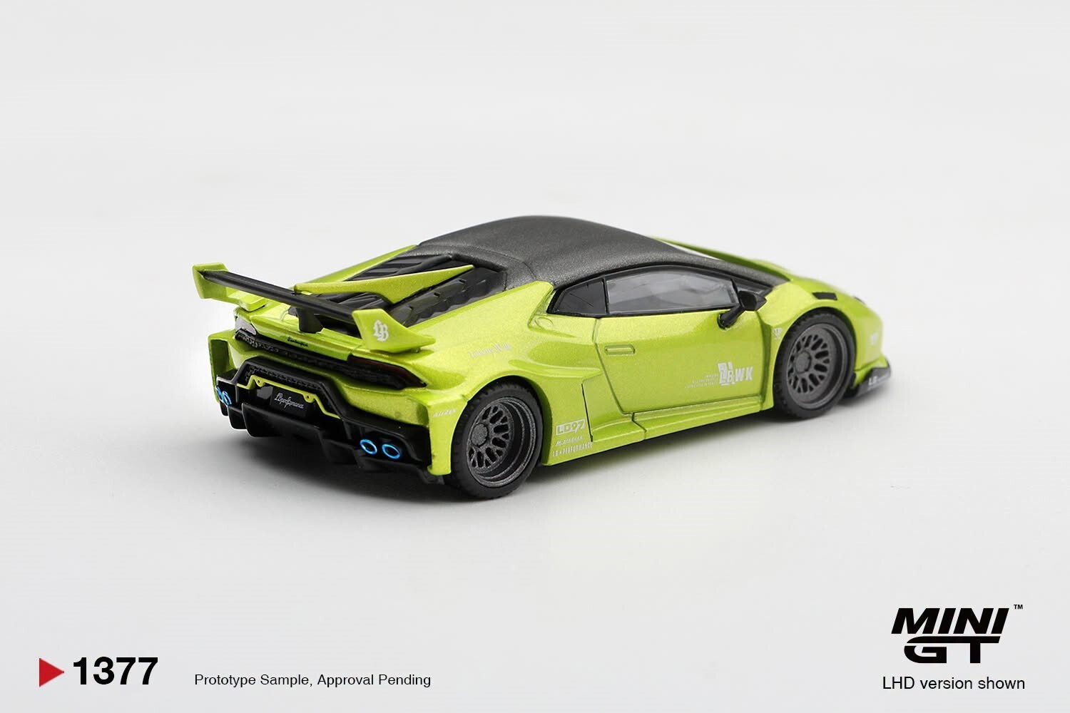 [預訂] Mini GT #1377 林寶堅尼Lamborghini Huracán LB★WORKS 青檸綠金屬漆 右軚