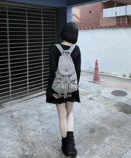 #預購 🇰🇷韓國 MUCENT 男女款 經典Logo刺繡抽繩後背包