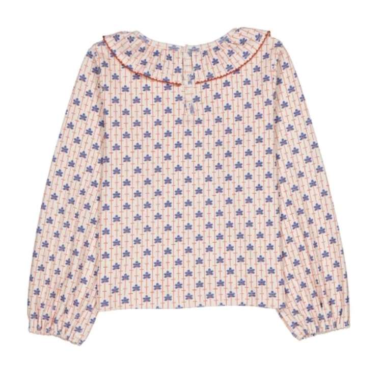 HELLO SIMONE 荷葉領長袖上衣 Ysee top Pansy