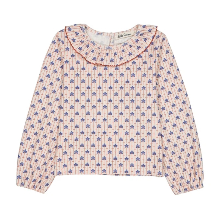 HELLO SIMONE 荷葉領長袖上衣 Ysee top Pansy