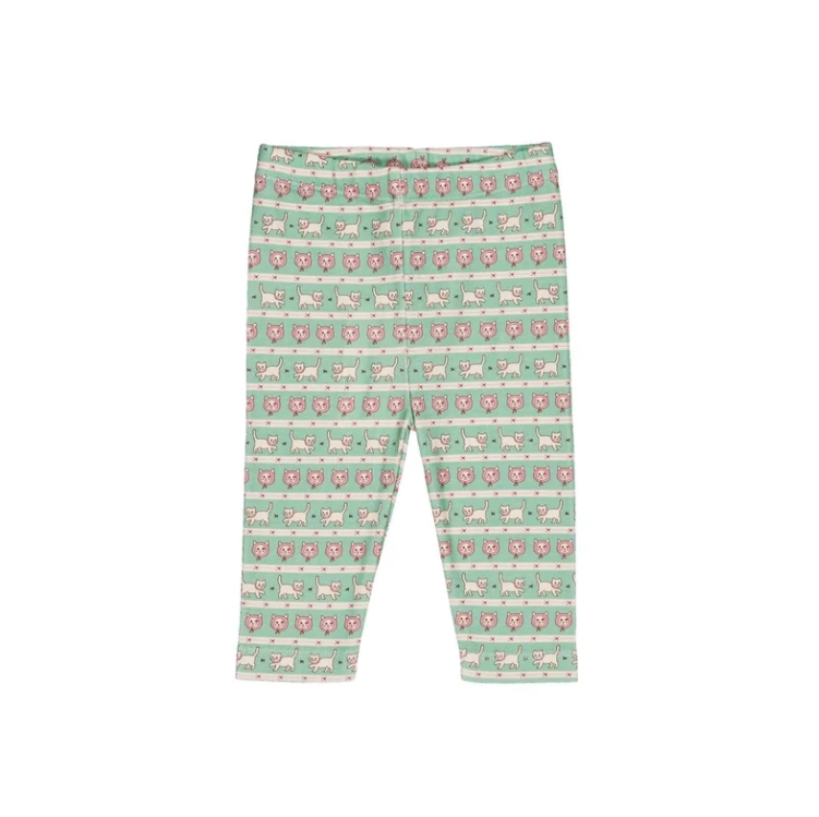 HELLO SIMONE 小貓印花打底褲 Pipa baby legging Kitty Aqua(10月下旬到貨)