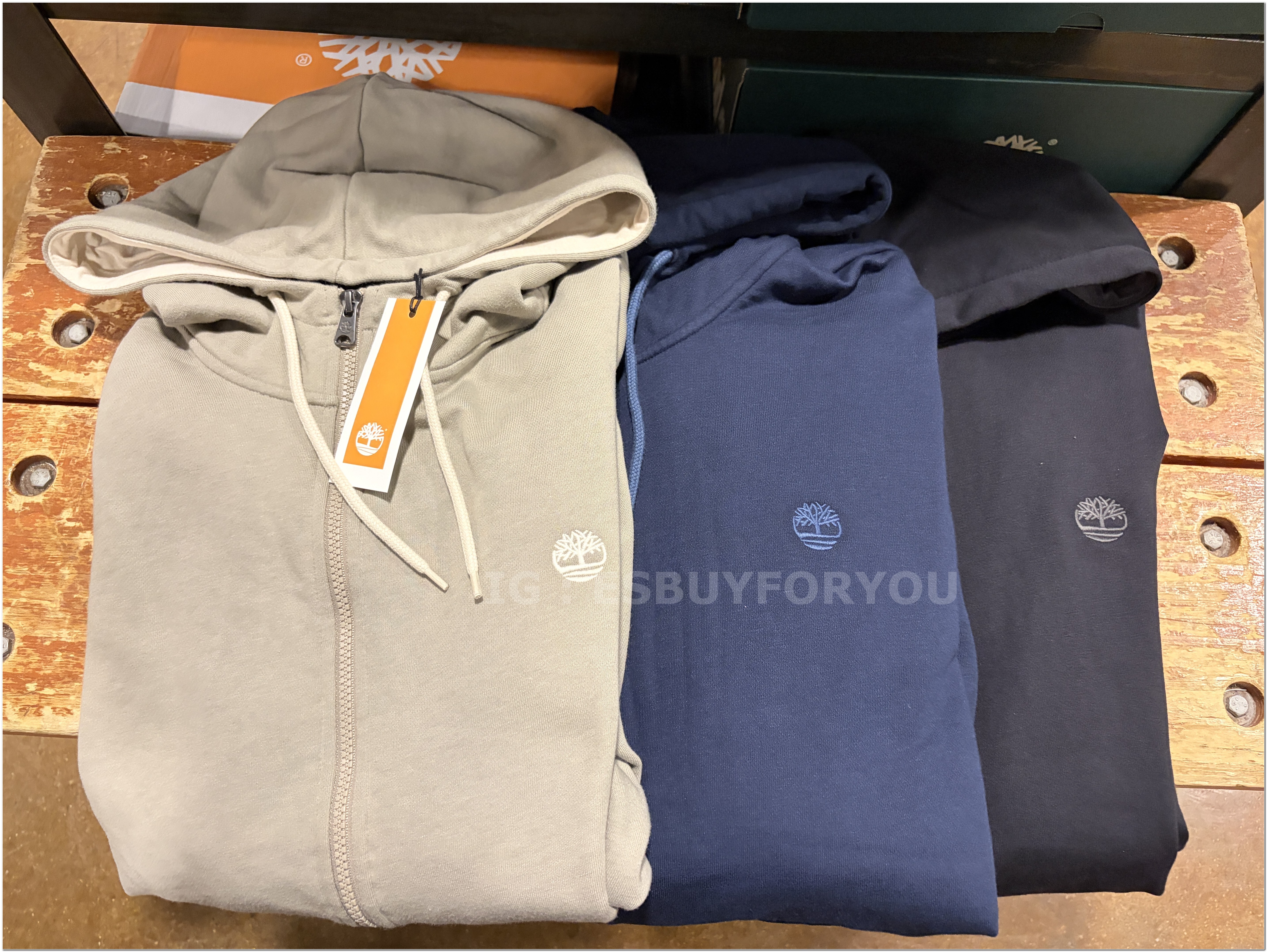 【限時】Timberland 大人 刺繡小標 刷毛 連帽外套 (3色)