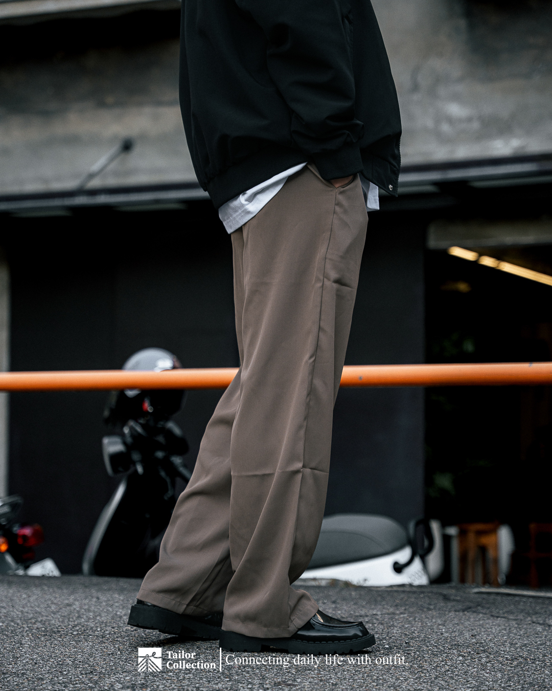 #預購 Tailor collection 日系涼感 垂墜好打理 休閒長褲 打摺直筒褲 兩色