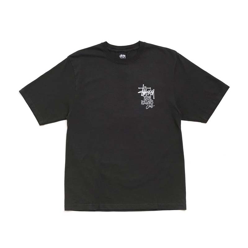 Stussy High Rollers Tee Faded Black 短袖 上衣 黑色 1905200-FK [台灣現貨]