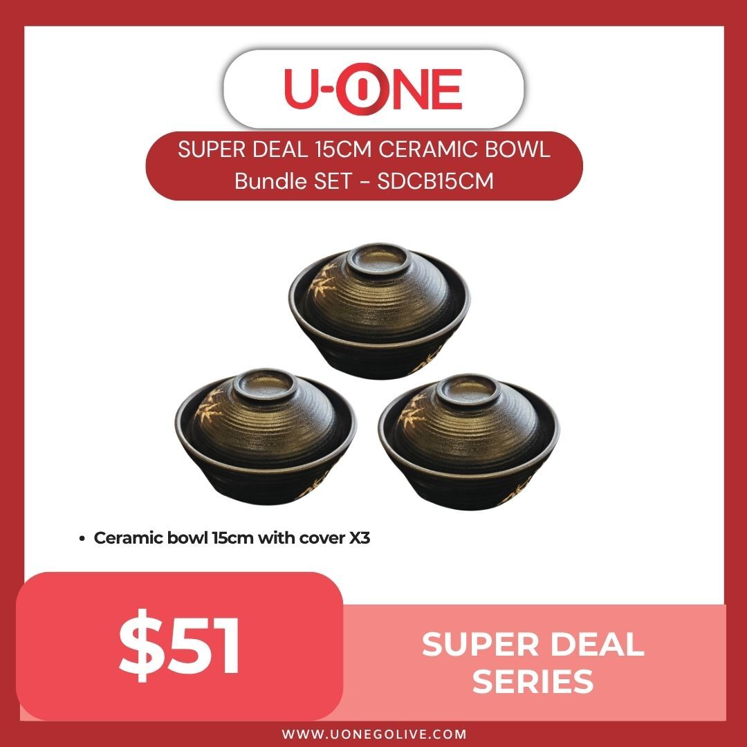 SUPER DEAL 15CM CERAMIC BOWL Bundle SET - SDCB15CM