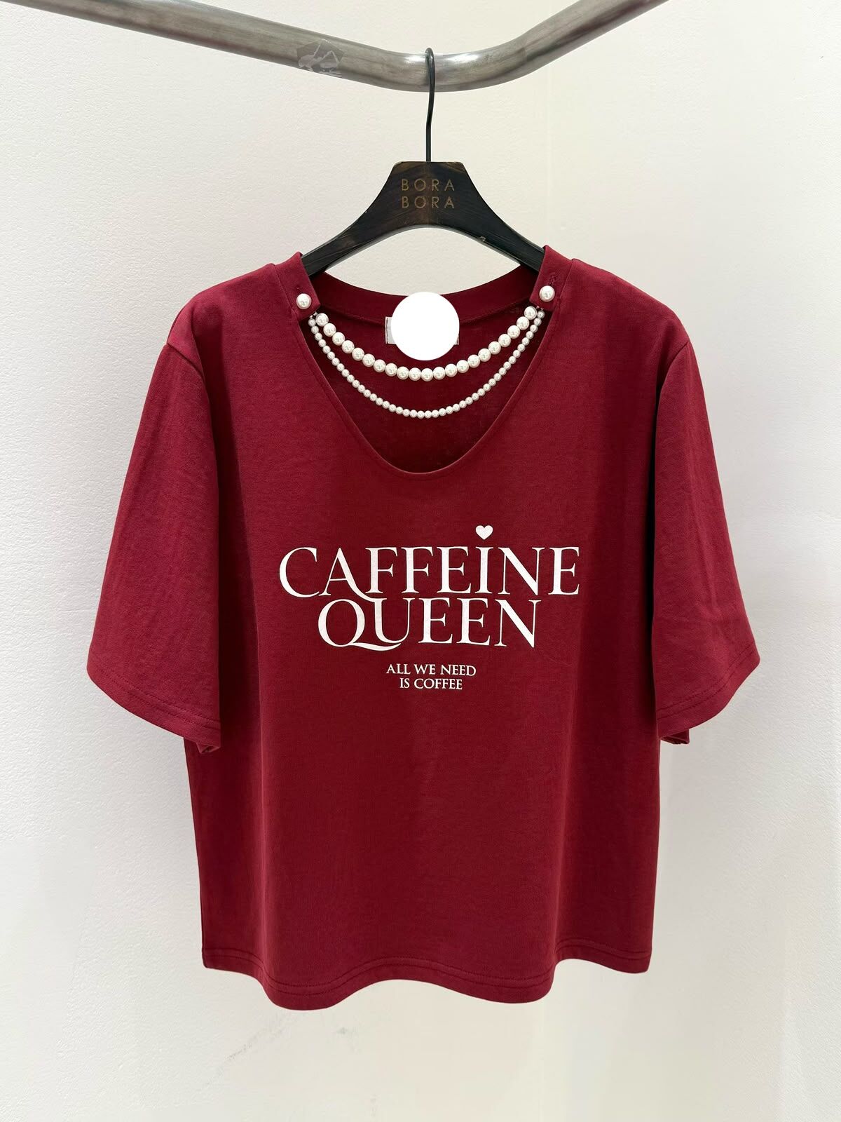 KK57 珍珠領Tee（三色）