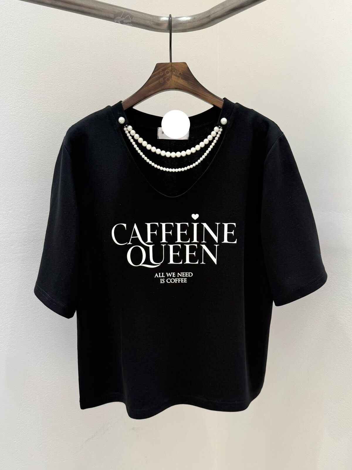 KK57 珍珠領Tee（三色）