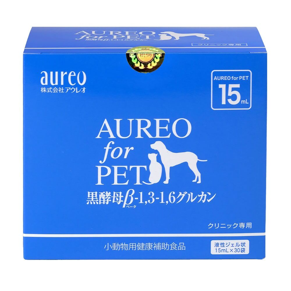 Aureo - 黑酵母β1,3-1,6 Glucan (貓狗適用) 15ml x30包 (大) [原裝行貨, 再加送3包]