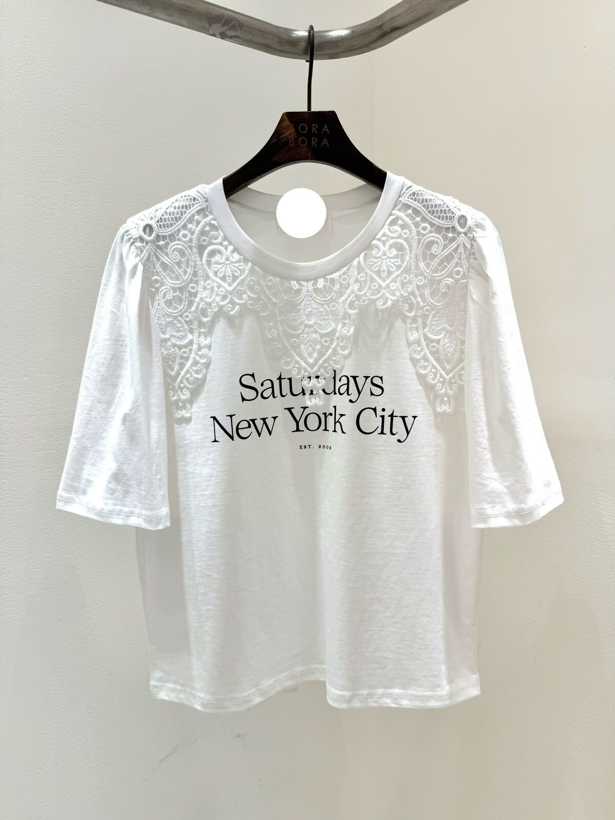 KK62 假lace領tee(三色）