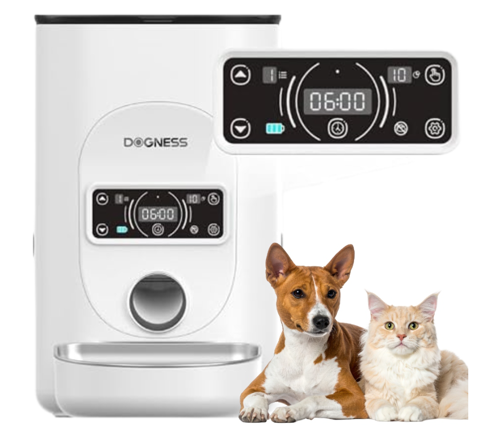Dogness 自動定時餵食器4L．白色