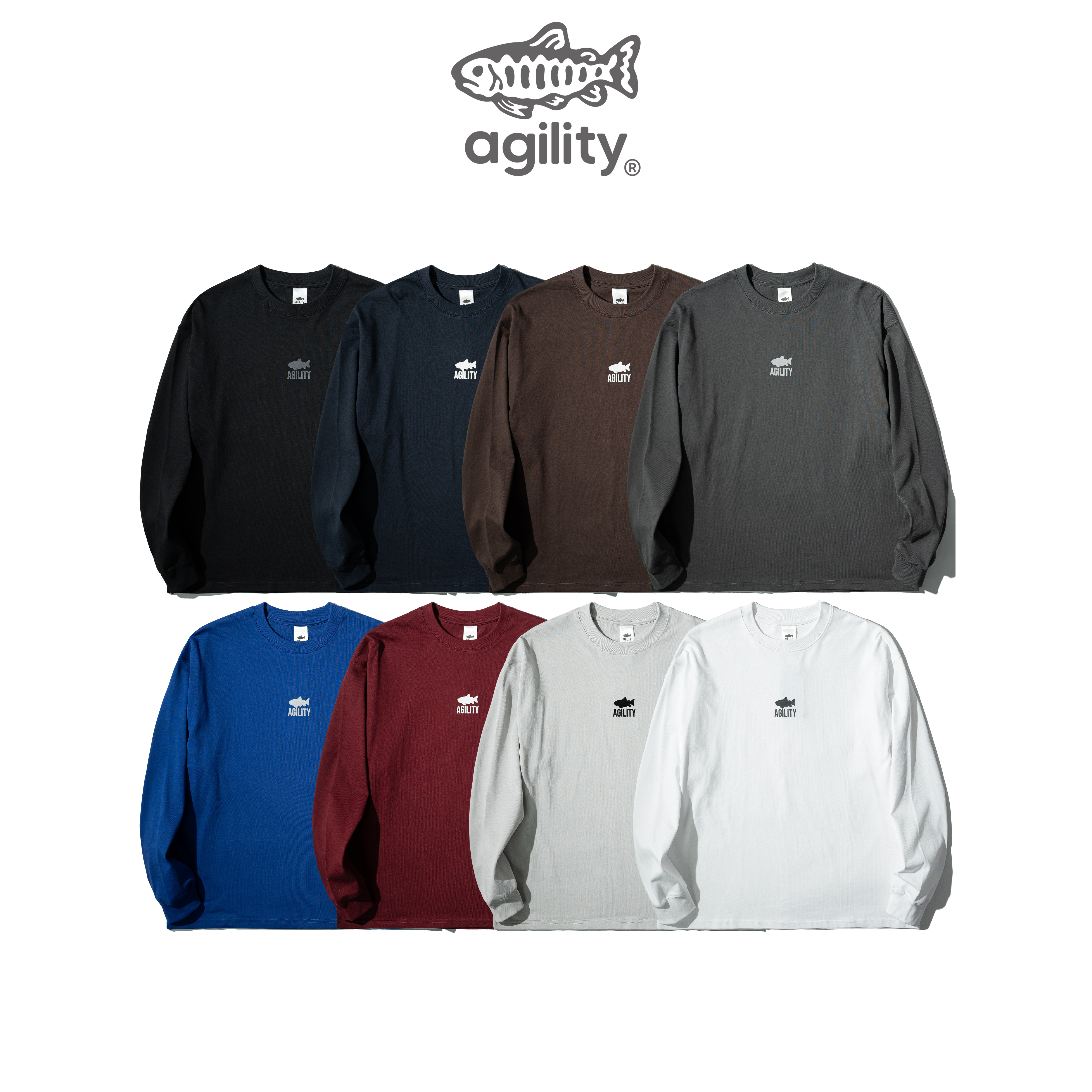 AGILITY Image Heavy LS Tee - WMS / Shadow 魚影植絨 長袖Tee [RM2-SW]