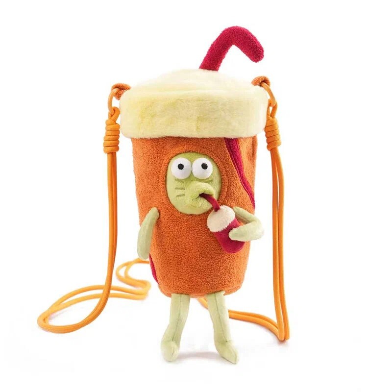 SpongeBob SquarePants Licensed PlushCollection - Cola Sign Fish Crossbody Bag
