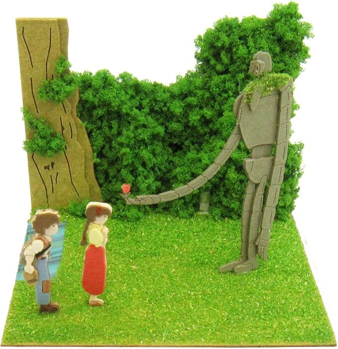 Sankei MP07-19 Studio Ghibli Mini Castle in the Sky Laputa Robot Soldier and Sita and Puzzle Non-Scale Papercraft