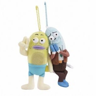 SpongeBob SquarePants Licensed Plush Collection-Best Friends Snuggle Keychain