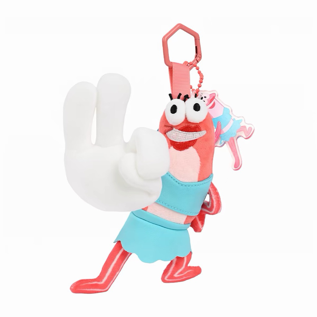 SpongeBob SquarePants Licensed PlushCollection -"It's OK" - Sign Fish Keychain