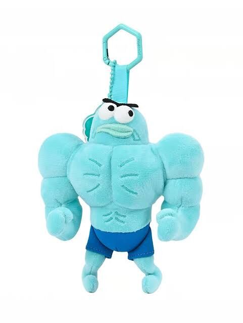 SpongeBob SquarePants Licensed PlushCollection -Gym first, gains later! -Sign Fish Keychain