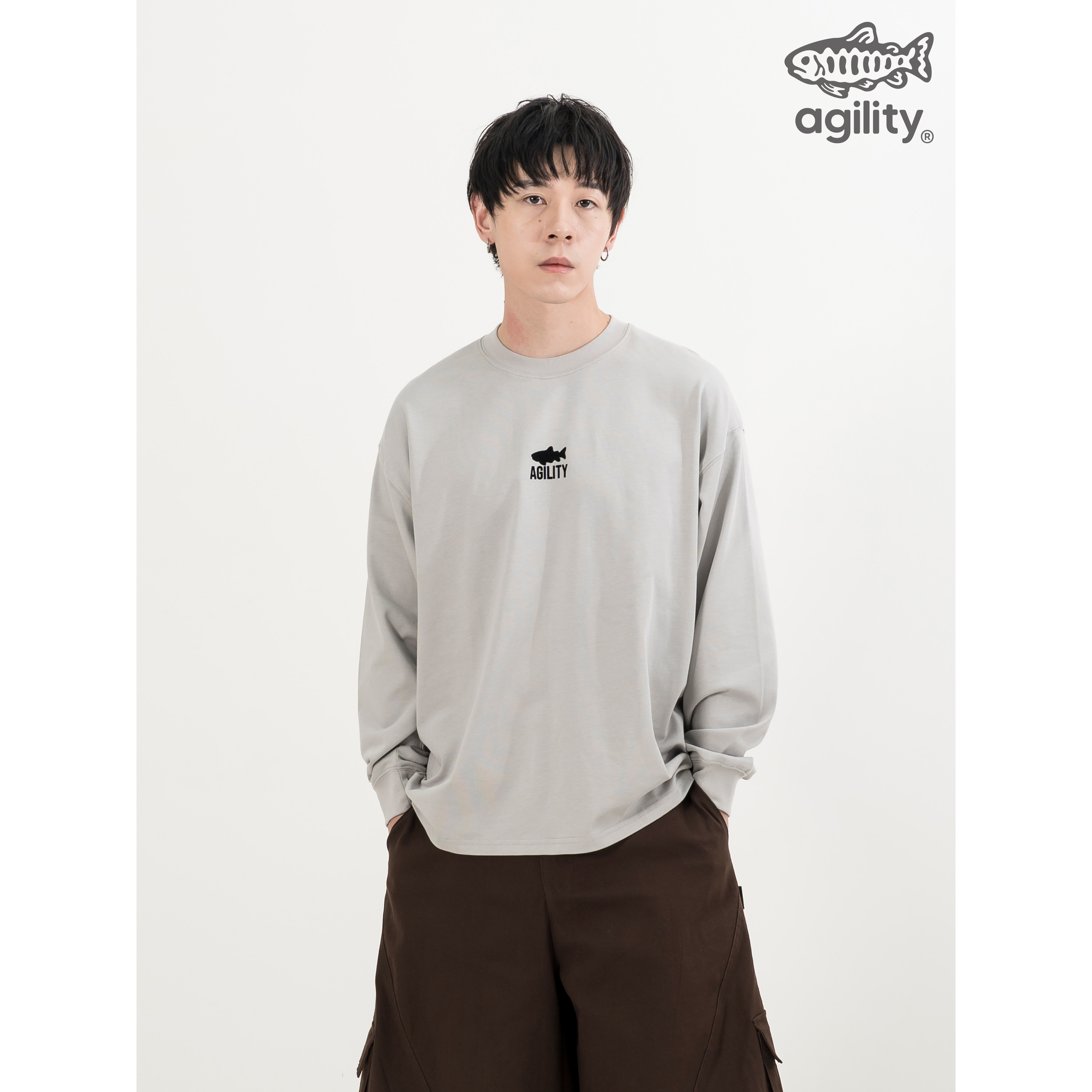 AGILITY Image Heavy LS Tee / Shadow 魚影植絨 長袖Tee [RM2-SW]