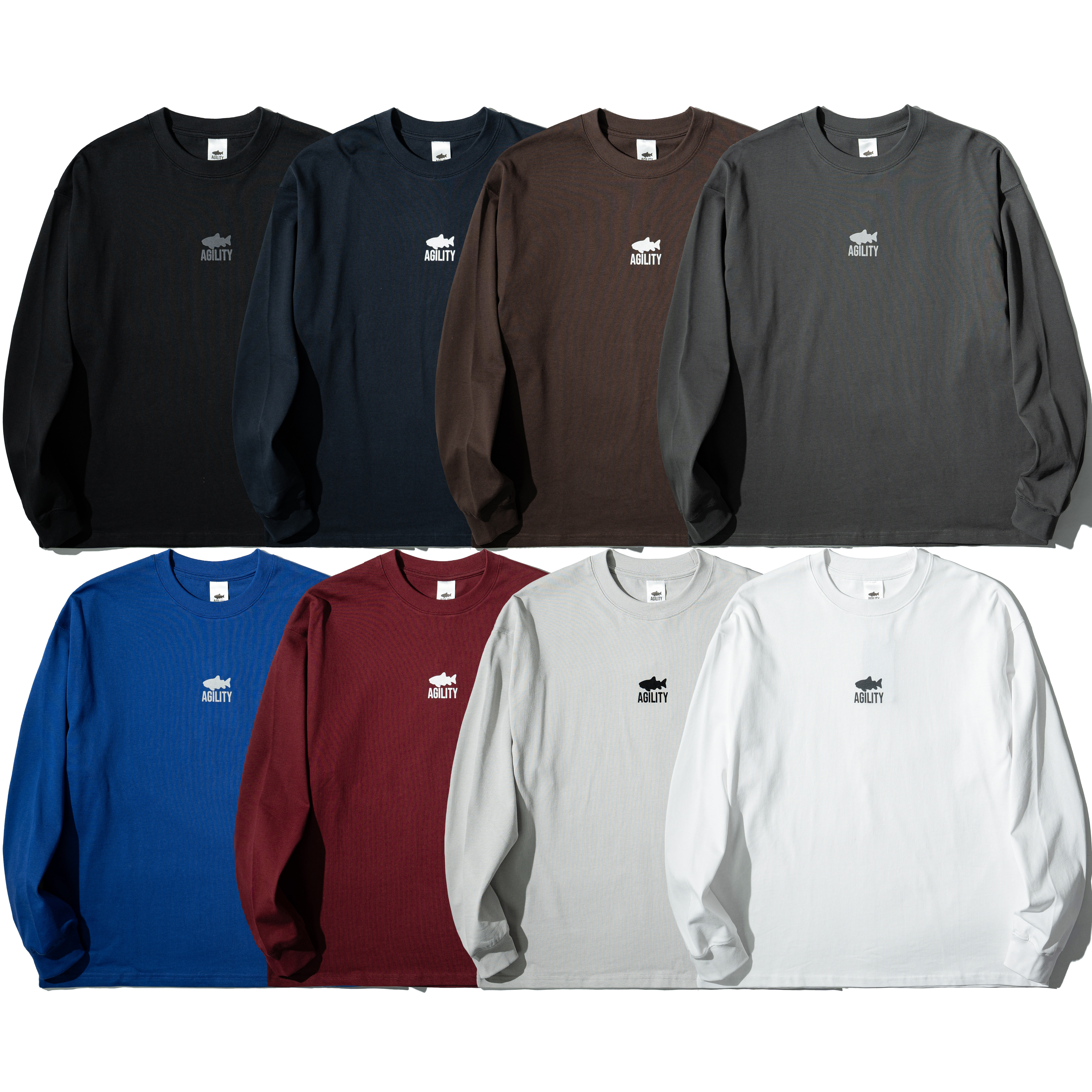 AGILITY Image Heavy LS Tee / Shadow 魚影植絨 長袖Tee [RM2-SW]