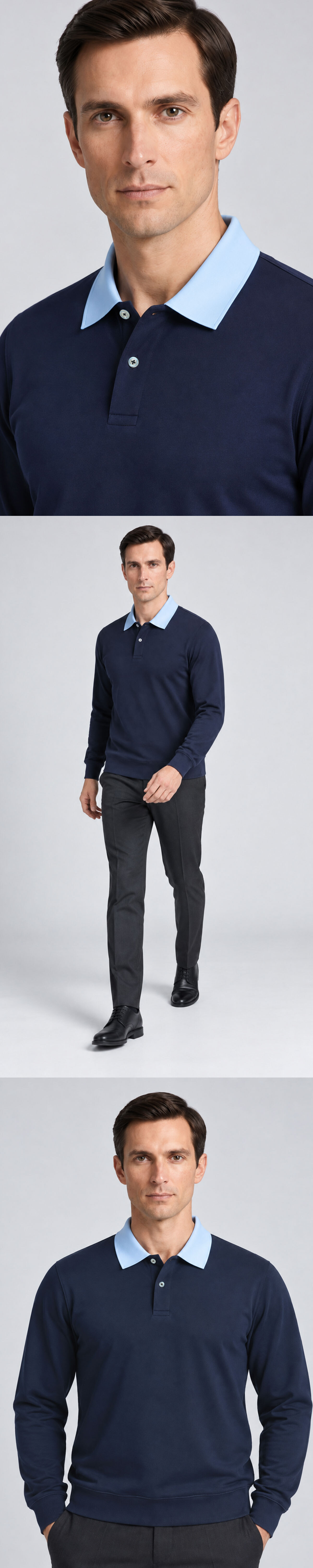 WarmDry™ 輕齡厚磅長袖 POLO衫實穿