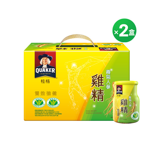 桂格 養氣人蔘雞精68mlX18瓶X2盒 (新舊包裝成分相同，請安心購買)