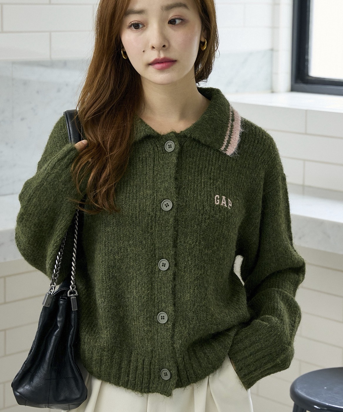 日本 PUBLUX × GAP 針織 撞色 開衫 外套 4色