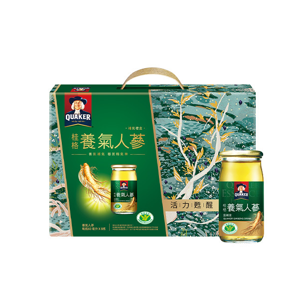 桂格 養氣人蔘禮盒60mlX8瓶 (新舊包裝成分相同，請安心購買)