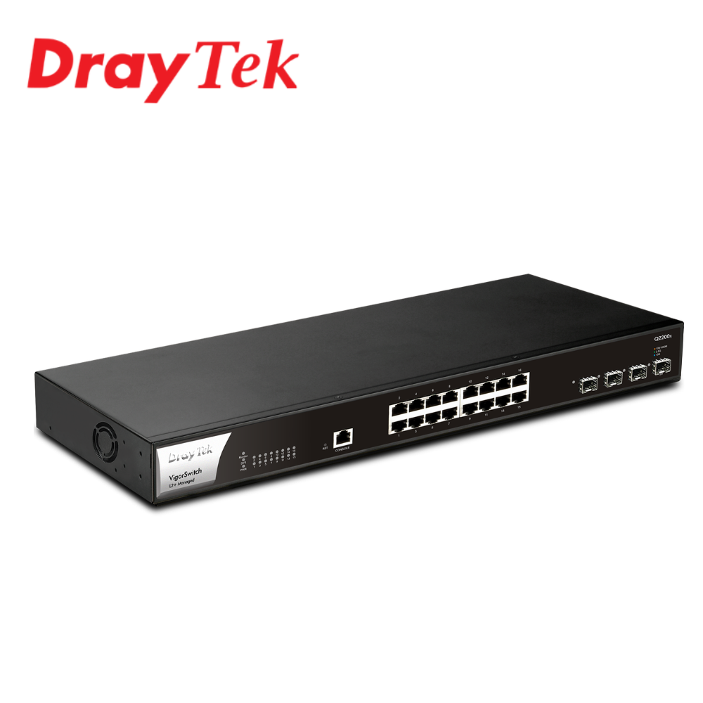 Draytek 居易科技 VigorSwitch Q2200x 20埠L2+管理型2.5G 交換器 (請先詢問貨況)