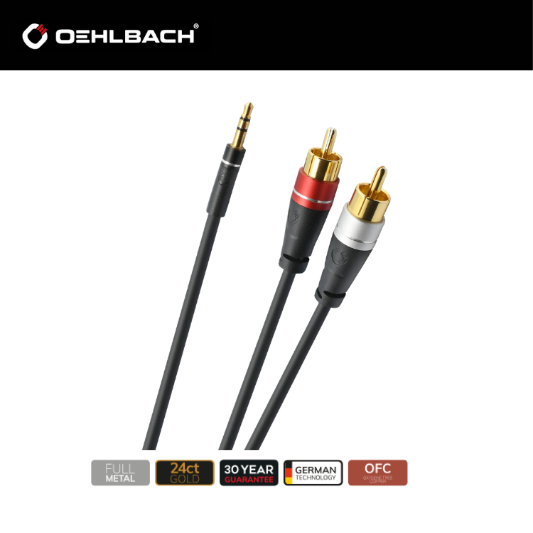 Oehlbach Audio Jack RCA Link