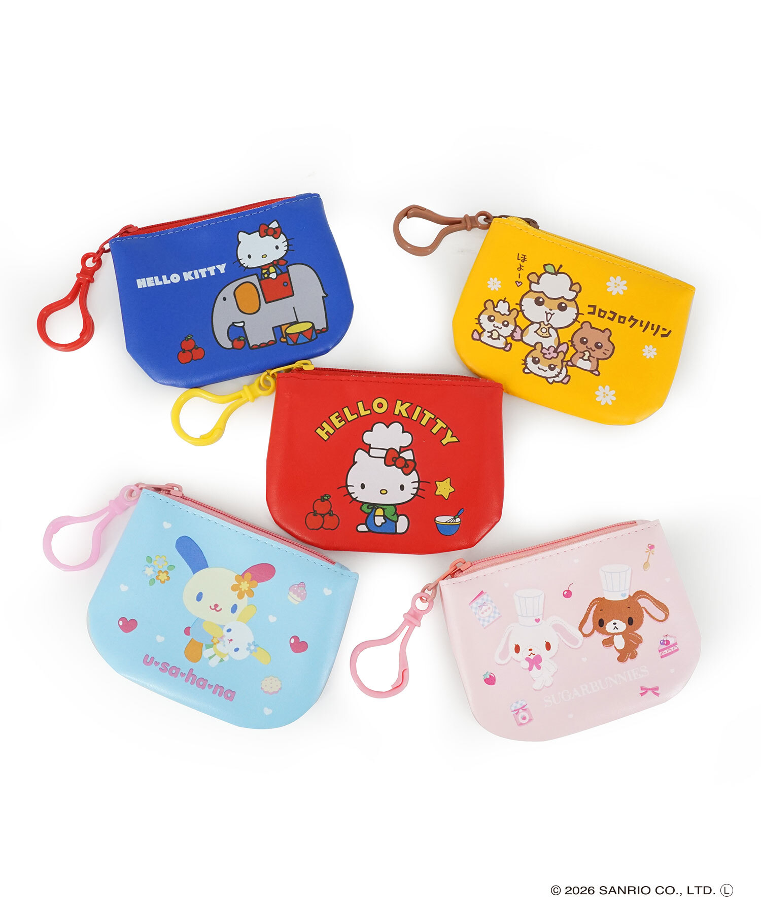 日本 Sanrio 復古款PU皮散紙包匙扣