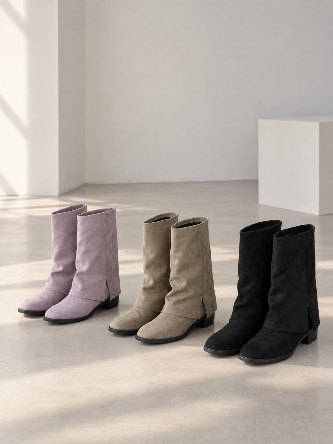 VV33 仿猄皮BOOTS（三色）足碼