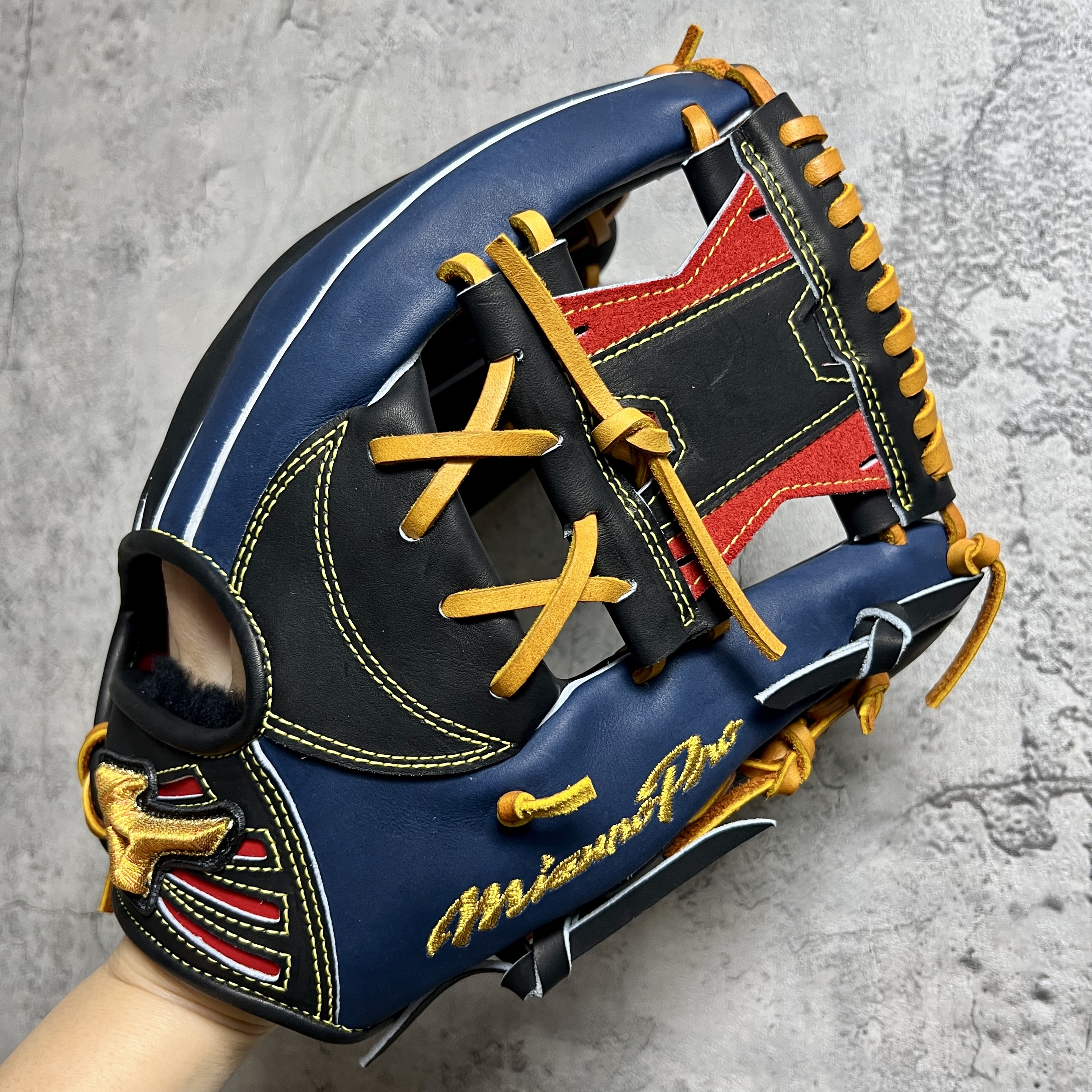 【照片分享】MIZUNO mizuno pro 硬式内野 1AJGH74050 ⻑岡 秀樹(東京ヤクルト)モデル内野⼿型① +10mm