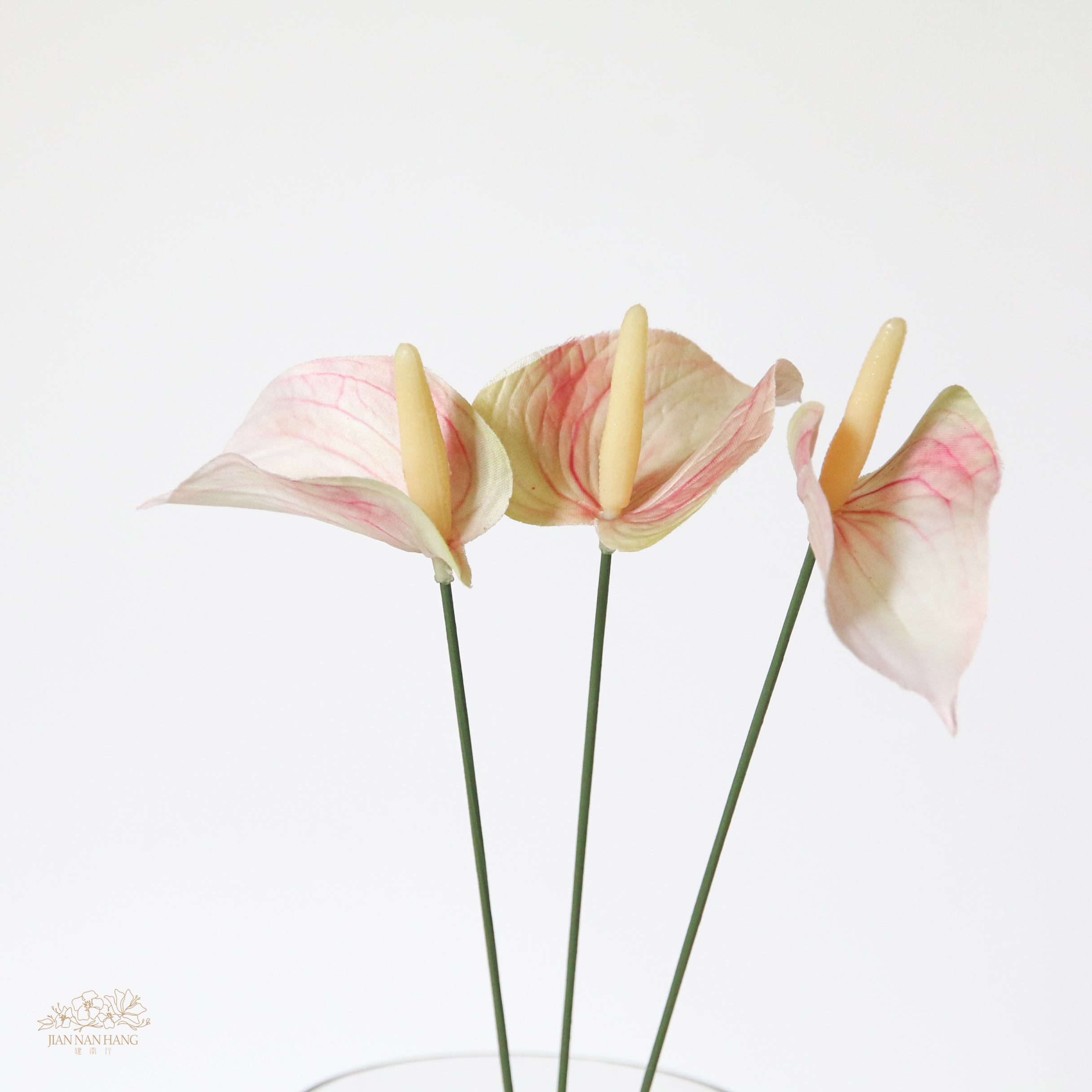 人造花 火鶴 小 3入 2色