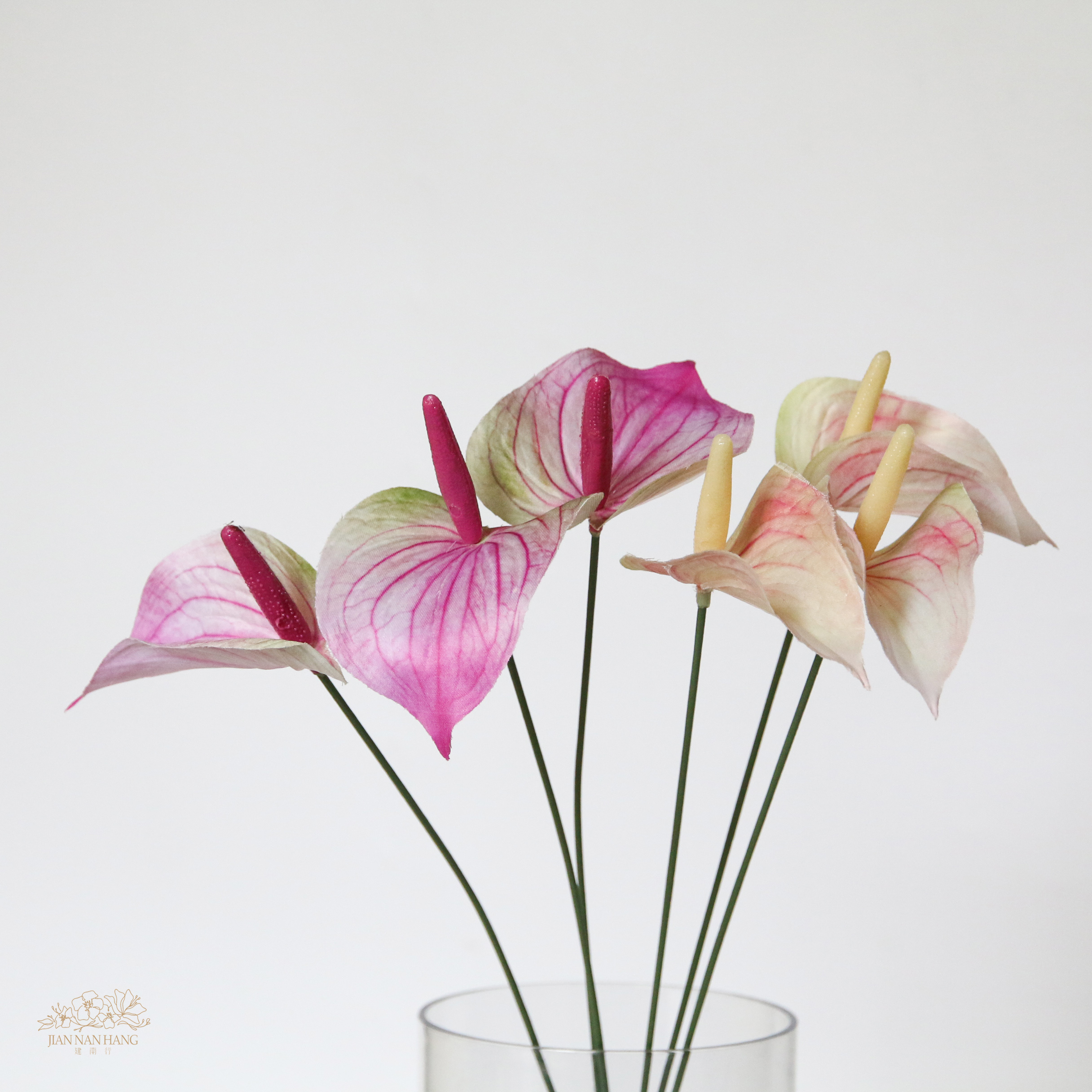 人造花 火鶴 小 3入 2色