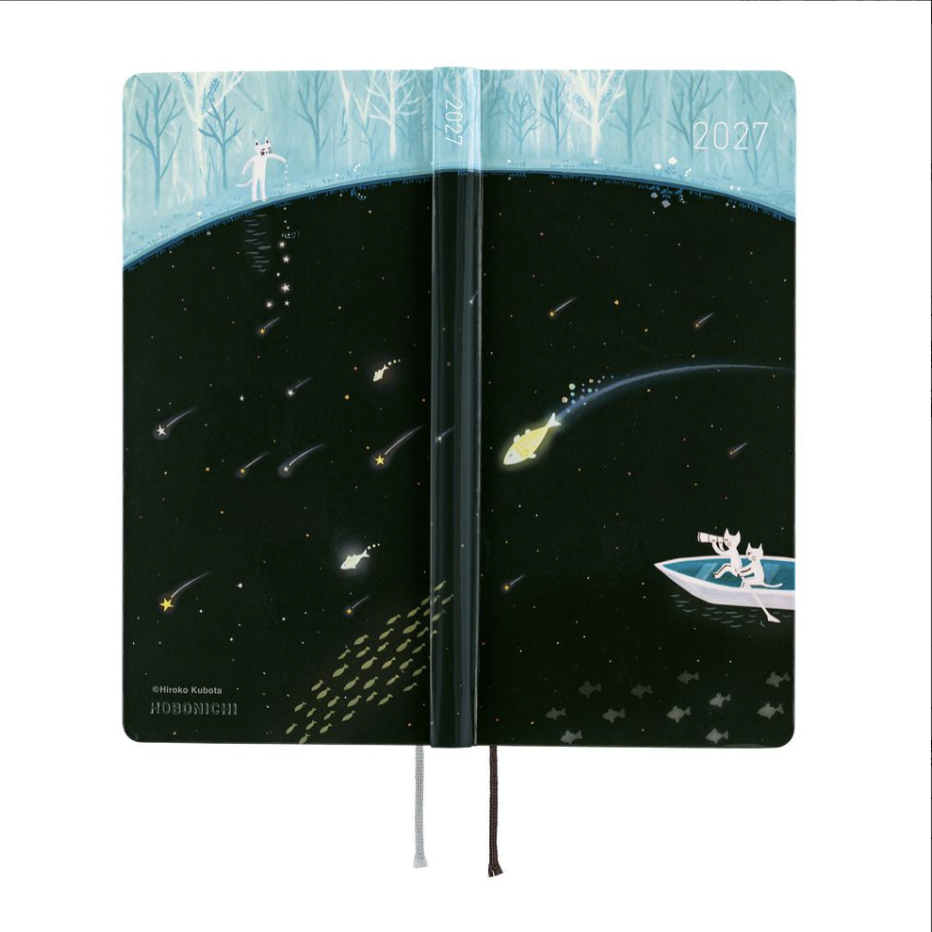 Hobonichi |2027 ほぼ日手帳 Weeks週間手帳 日文版 - 久保田寛子_幻藍森林的星雨